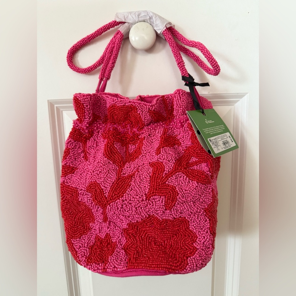 Kate Spade x Target Pink and Red Beaded Women's Bag